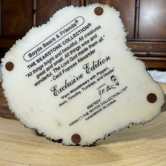 Vintage Boyds Bears Fern Woodsbeary with Pippen, Alvin, Timothy, Tumbles, Hootie - Picture 13 of 14